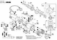 Bosch 0 601 377 542 Gws 850 C Angle Grinder Gws850C Spare Parts